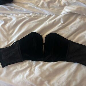 Black Velvet Victoria’s Secret Corset Top Size Small